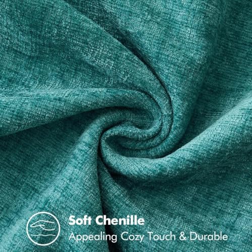 MIULEE Decorative Couch Throw Pillow Covers 18x18 Inch Teal 2 Pack - Image 3
