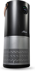 Hunter Fan Company Humidifier and Air Purifier In One, Advanced Filtration Air Purifiers for Home, Air Purifiers for Home Pets, Humidifiers for Bedroom and Humidifiers for Bedroom Baby, Black/Silver