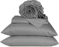 URBANHUT 800 Thread Count 100% Cotton California King Size Sheets, Luxury 4 Piece Cal King Bedsheets, Hotel Sheets Sateen Finish - Better Than Egyptian, 16" Elasticized Deep Pocket - Dark Grey