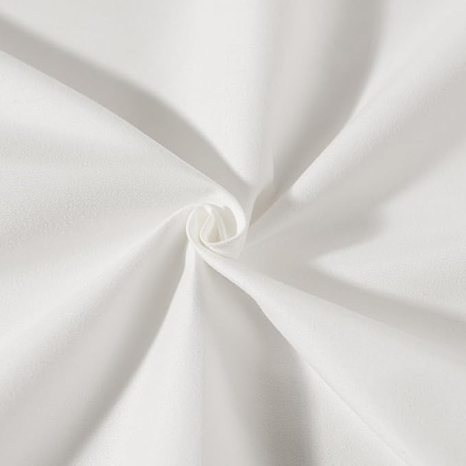 TSUTOMI Ivory Bed Skirt Twin Size Ruffled Bed Skirt with Split Corners, Twin Bed Skirt 12 Inch Drop, Twin Size Bed Skirt Ivory for Ruffled Bed Skirt with Split Corners, Bed Skirt Twin Size