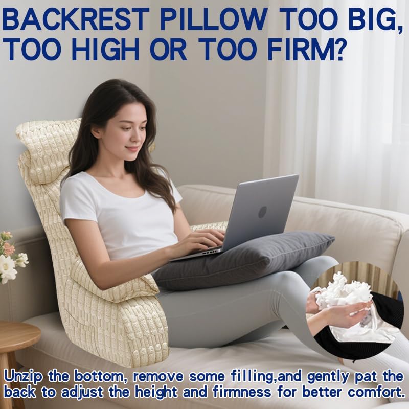 YDCEULARDOH Reading Pillow for Bed Adult – Large Bed Pillow - Image 5