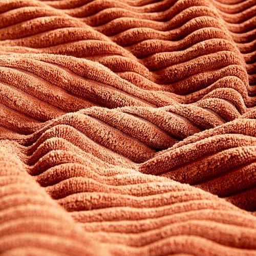 Fancy Homi Set of 2 Burnt Orange Decorative Throw Pillow Covers 22x22 Inch - Image 5