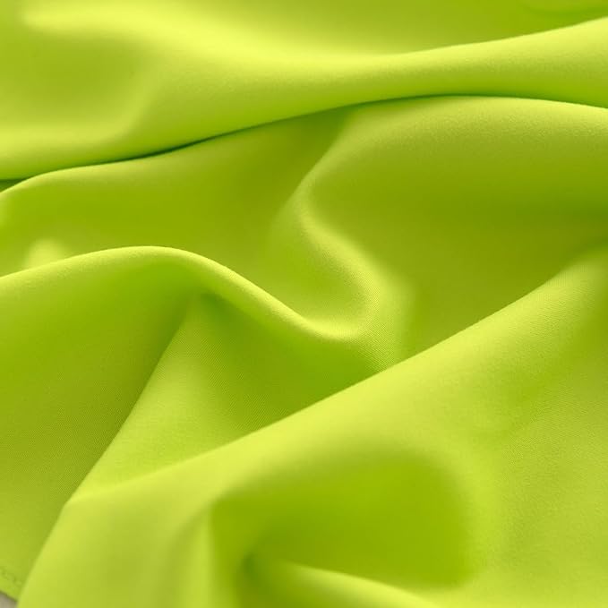 Bed Skirt Queen Size Ruffled Bed Skirt with Split Corners, 18 Inch Drop Dust Ruffle Bed Skirts with Platform, Gathered Style, 100% Microfiber, Lime