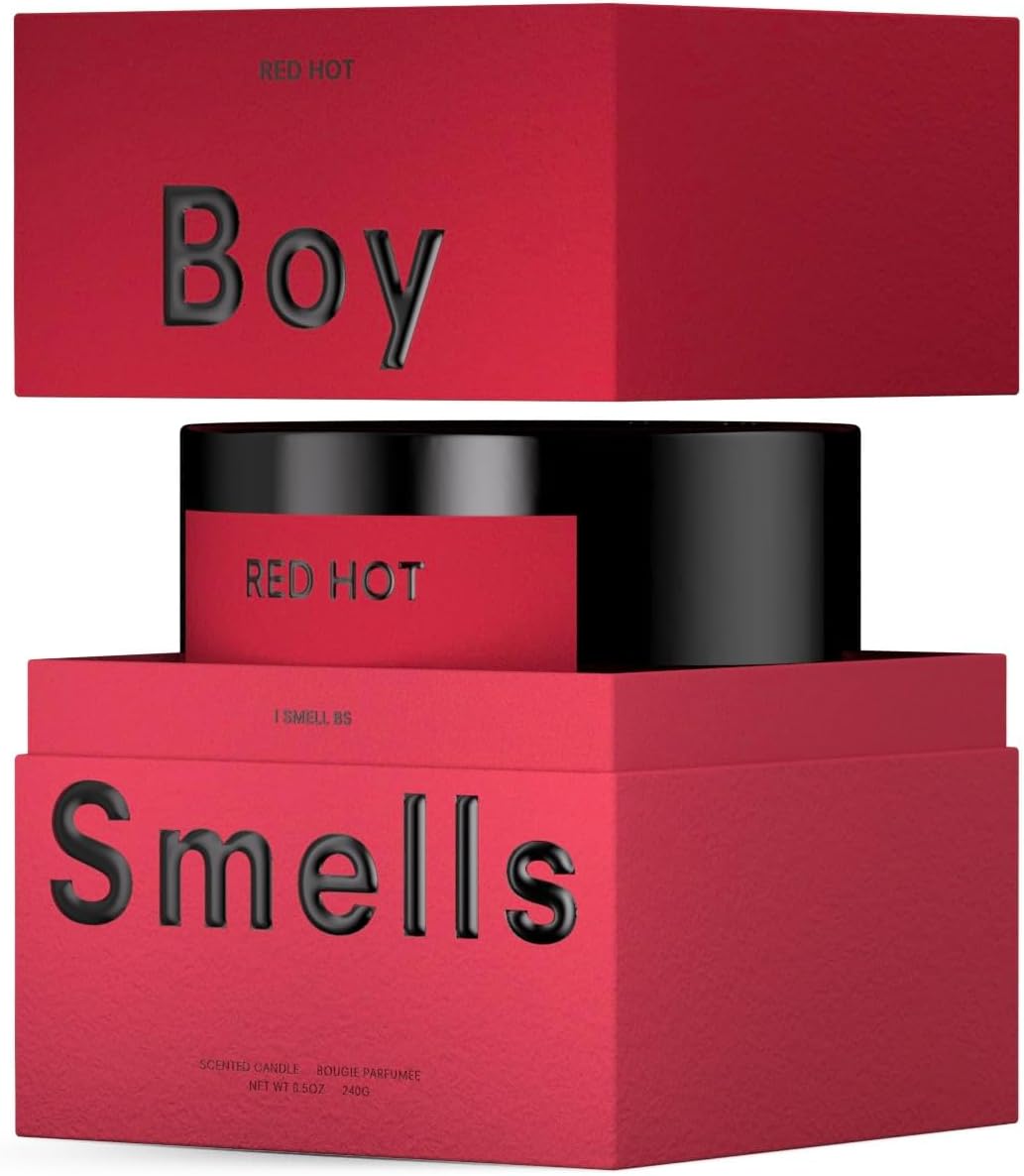 Boy Smells - Ash Scented Candles for Men and Women - 8.5 oz - Soy, Coconut Wax Candle Blend - Aromatic Candles for Home with Black Charcoal, Rare Woods and Clove - 50-Hour Burn - Cotton Wick