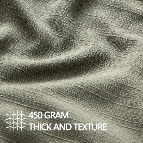 MIULEE Thick Textured Decorative Throw Pillow Covers 18x18 Inch Olive Green - Image 2