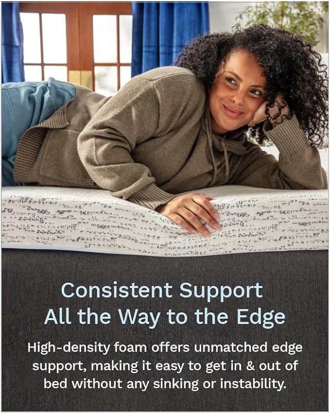 ViscoSoft Memory Foam Mattress Topper | Select High Density Ventilated Mattress Pad - Premium Removable Rayon Cover 2 Inch - Full