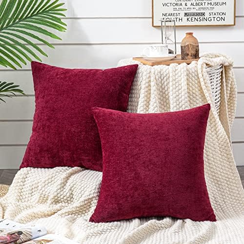 GAWAMAY Decorative Square Throw Pillow Covers 18"x18" Inch Set of 2, Super Soft - Image 2