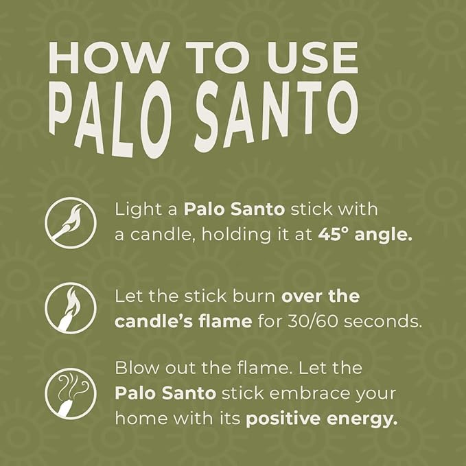 Palo Santo Premium Sticks (8) Smudging Incense Certified Pure Ethically and Sustainably Harvested from Fallen Trees in Peru (NOT Ecuador). Protection, Meditation, Healing, Spiritual Cleansing