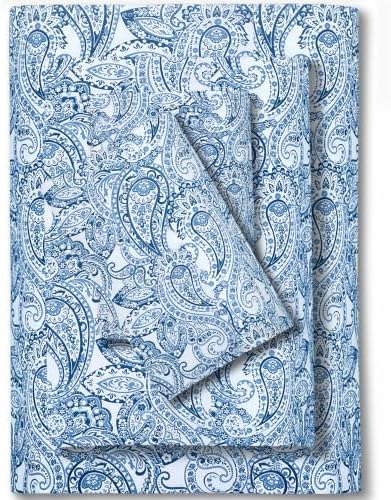 Feather & Stitch 100% Cotton Sateen 500 TC King Size Bed Sheet Set by FEATHERSTITCHNEWYORK