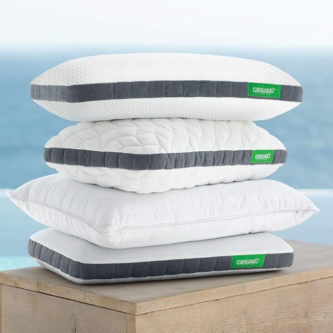 Cariloha Universal & Adjustable Flex Pillow | White | Standard | 32"x20" | Viscose Material | Naturally breathable, Hypoallergenic, & Moisture wicking