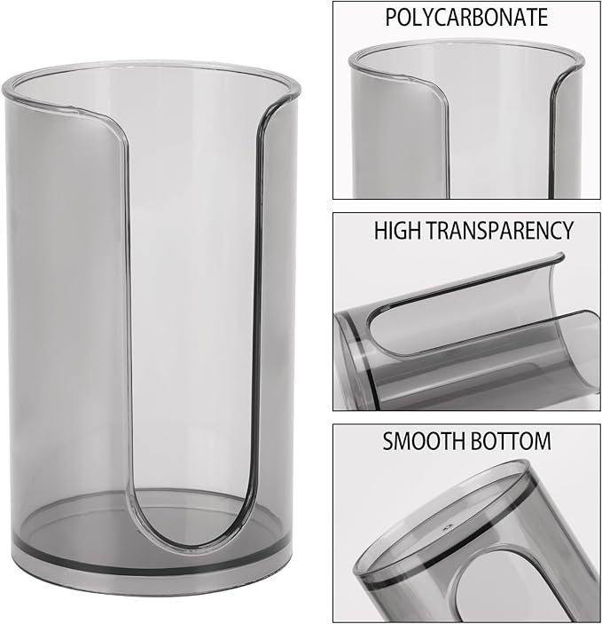 LoveBB 3oz-5oz Bathroom Cup Dispenser with 10oz Qtip Holder, Small Disposable Paper Cup Holder Bathroom Accessories for Rinsing/Mouthwash Cups, Black