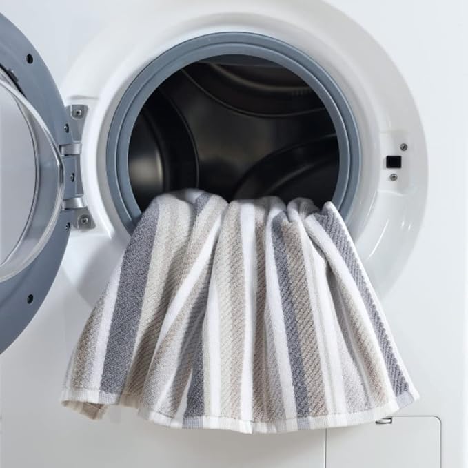 Tommy Bahama - Bath Towels, 100% Highly Absorbent Yarn Dyed Cotton, Low-Linting & Fade-Resistant, Medium Weight Towel Set (Ocean Bay Grey, 3 Piece)