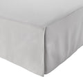 Amazon Basics Lightweight Pleated King Size Bed Skirt, Fade Resistant, Machine Washable, King, Light Grey, Solid