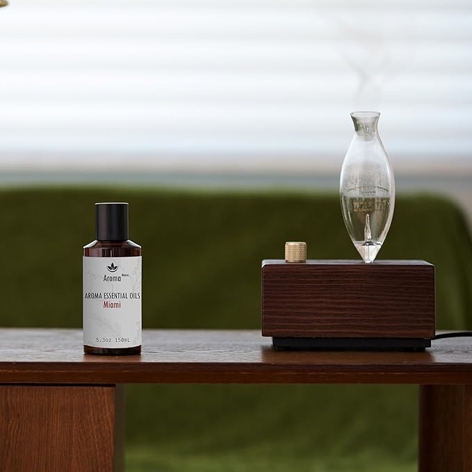 Diffuser Oils Scents - Miami Essential Oil Blend - Luxury Hotel Inspired Home Aromatherapy Diffuser Oil - Pear, Lily of The Valley - for Diffuser, Humidifier, Ultrasonic, Reed - 150ML