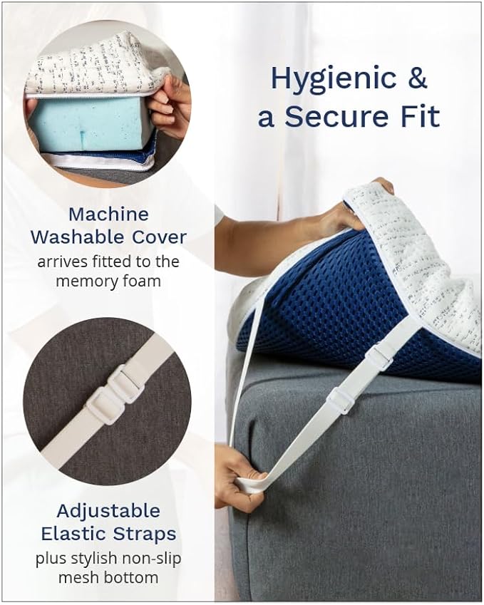 ViscoSoft Memory Foam Mattress Topper | Select High Density Ventilated Mattress Pad - Premium Removable Rayon Cover 2 Inch - Full