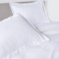 PeachSkinSheets 1500tc Level of Softness Soft Cooling Duvet Cover Set | Queen/Full Size - Classic White