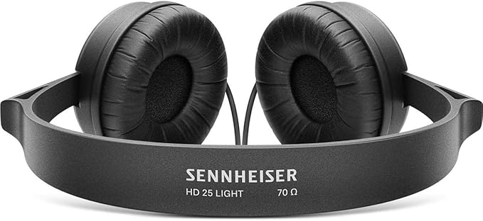 Sennheiser Professional HD 25 LIGHT On-Ear DJ Headphones,Black