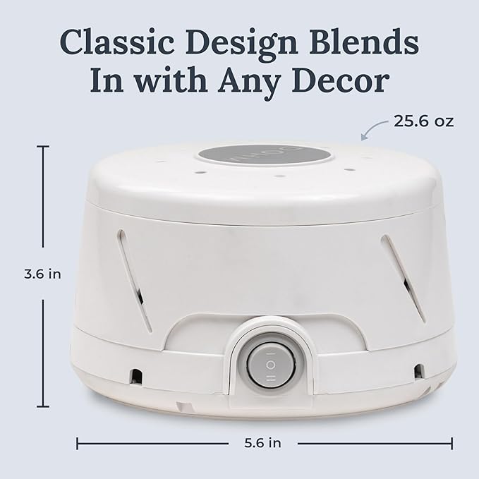 Yogasleep Dohm Classic (6 Pack) The Original White Noise Sound Machine, Soothing Natural Sounds from a Real Fan, Sleep Therapy for Adults & Baby, Noise Cancelling for Office Privacy & Meditation