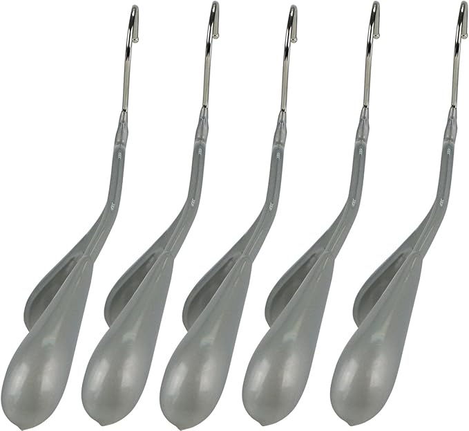 Mawa by Reston Lloyd BodyForm Series Non-Slip Space-Saving Clothes Hanger For Jackets, Suits & Coats, 16-1/2", Style 42/L, Set of 5, Silver