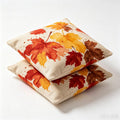 Fall Throw Pillow Covers, Autumn Maple Leaf Watercolor Print, 18x18 Inch by Unknown