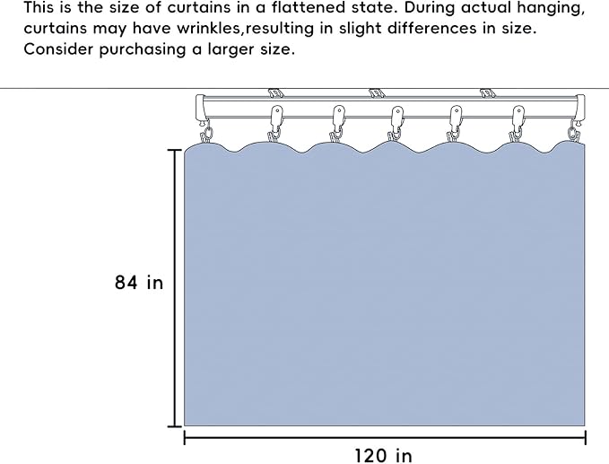 Room Divider Curtains Total Blackout Privacy Curtain Panel Room Thermal Insulated Noise Reduction Curtains for Bedroom Window Living Room Ceiling Track Curtain W 10 ft × H 7 ft Beige