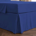 Mellanni Bed Skirt Twin XL Size - Bed Skirting - 15-Inch Tailored Drop Pleated Dust Ruffle - Hotel Luxury Bedding - Wrinkle, Fade, Stain Resistant - 1 Bedskirt (Twin XL, Royal Blue)