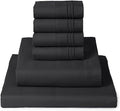 Mellanni King Sheet Set - 6-Piece Iconic Collection Bedding, (Including 4 Pillowcases), 16-Inch Deep Pocket, Easy Care, Extra Soft, Cooling Sheets, Brushed Microfiber - Black