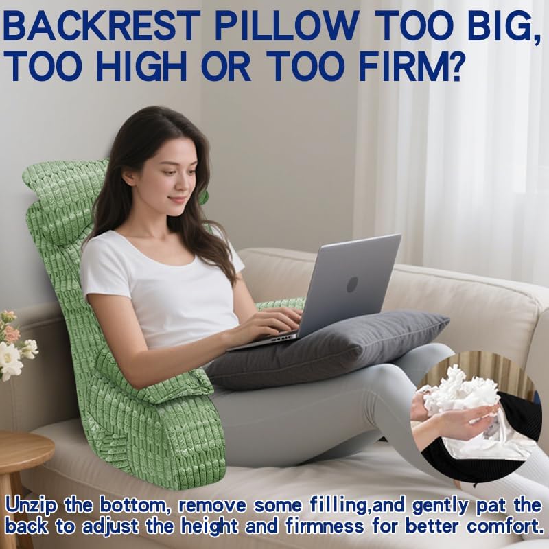 YDCEULARDOH Reading Pillow for Bed Adult – Large Bed Pillow - Image 5