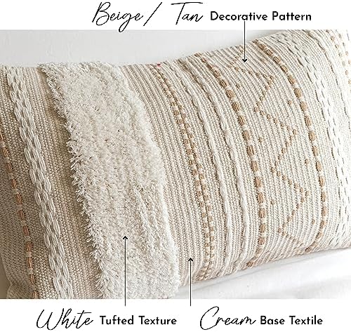 BlissBlush 20X54 Oversized Large Lumbar Pillow Cover - Image 3