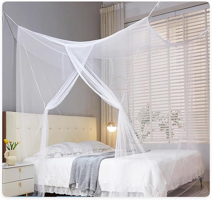 Mengersi Mosquito Net for Bed,Bunk Bed Canopy One Side Opening Canopy Netting Bed Drapes for Camping Home Outdoor Travel Dormitory,Twin