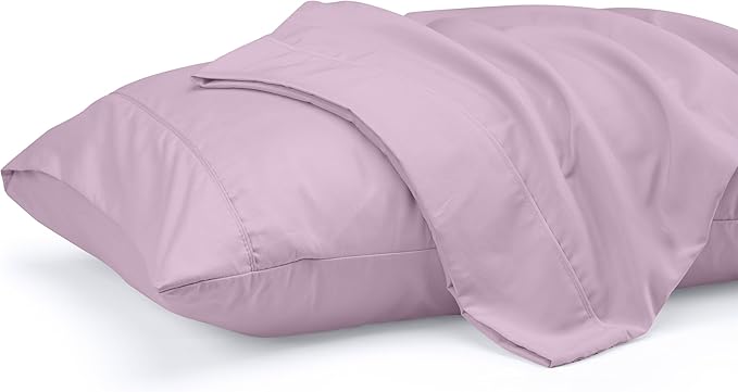 Pillow Covers by Utopia Bedding - Queen Size 2-Pack – Soft Brushed Microfiber – Perfect for Hospitals, Hotels, Guest Rooms – Oeko-TEX Certified, 20x30 Inches (Lavender)
