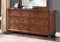 Compact Cherry Dresser, Small Space Furniture with 4 Drawers and Durable Finish for Apartment