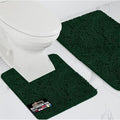 GORILLA GRIP Bathroom Rug Sets, Soft Chenille 2 Piece Area Rugs Set, Toilet Base Mat and 30x20 Carpet, Absorbent Microfiber Washable Mats Dry Quickly, Home Décor and Bath Room Accessories, Hunter