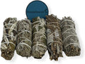 NESSASTORES - White Sage Mixture Smudge Sampler Kit 4" Bundles #JC-230 (10 Kits, 5 pcs Combination A)