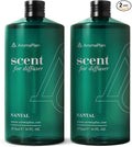 AromaPlan Hotel Scents Santal 16 Fl Oz 2 Pack (946ml), Home Luxury Aroma & Hotel Fragrance Diffuser Oil- Hotel Diffuser Oil for Aromatherapy- USA Made, Bigger Bottle, Bolder Aroma & Longer Lasting