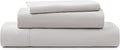 UGG Twin XL Sheet Set 3-Piece Luxury Cooling Sheets Deep Pockets Premium Bedding with 1 Pillow Sham Machine Washable, for Dorm Essentials & College Bedding, Twin XL, Stone Grey (Hedi)