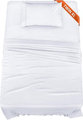 Utopia Bedding Twin XL Sheets - 3 Piece Bedding - Brushed Microfiber - Shrinkage and Fade Resistant - Easy Care (Twin Extra Long White)