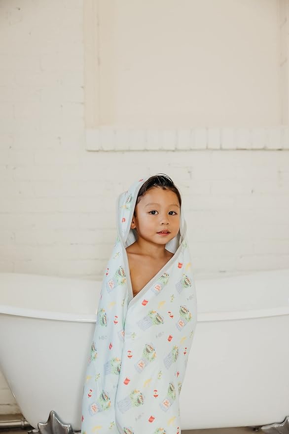 Copper Pearl Hooded Bath Towels Premium Knit/Terry Cloth Baby Towels with Hood, Pockets, and Cool Designs - Great to Gift and Make Bath Time Fun - Baby Bath Towel, Oscar The Grouch
