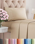 Twin Size 3 Piece Sheet Set - Comfy Breathable & Cooling Bed Sheets Set - Hotel Luxury Bedding for Women, Men, Kids, Teens, Boys & Girls - Deep Pockets, Ultra-Soft and Wrinkle Free - Oeko-Tex - Cream