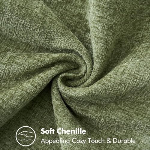 MIULEE Decorative Couch Throw Pillow Covers 18x18 Inch Sage Green 2 Pack - Image 3