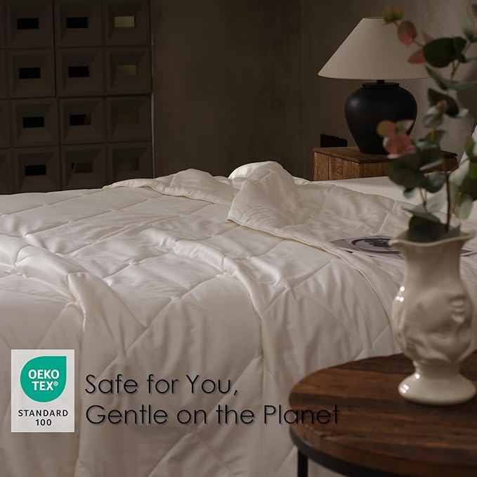 EP Mode Light Weight Wool Comforter for Summer, Purely Natural Duvet Insert, 100% Australian Wool Filling (150GSM, Size Twin)