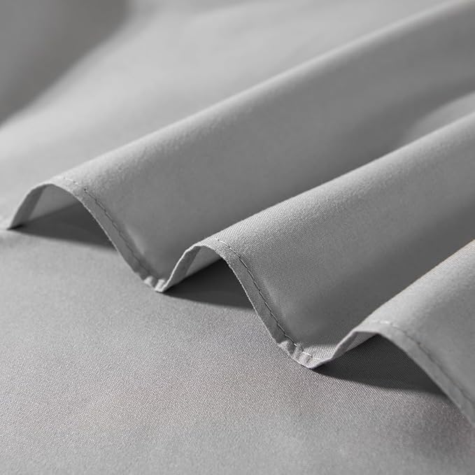 Light Grey Bed Skirt Full Size Ruffled Bed Skirt with Split Corners, Full Bed Skirt 16 Inch Drop, Full Size Bed Skirt Black for Ruffled Bed Skirt with Split Corners, Bed Skirt Full Size