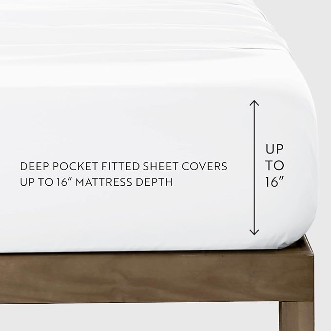 Linen Market Bed Sheets for King Size Bed (Sage) - Sleep Better Than Ever with These Soft and Cooling King Sheets - Deep Pocket Fits 16" Thick Beds - 4 Piece King Sheet Set