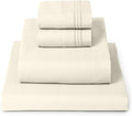 Mellanni Twin XL Sheet Set - 4-Piece Iconic Collection Bedding, (Including 2 Pillowcases), 16-Inch Deep Pocket, Easy Care, Extra Soft, Cooling Sheets, Brushed Microfiber - Golden Ivory