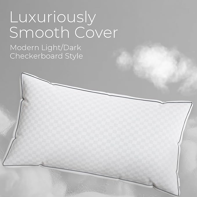 Sweetnight Pillows Queen Size Set of 2, Bed Hotel Pillows, Almohadas para Dormir, Side Back Stomach Sleeper, Relief Neck, Head, Shoulder