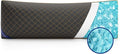 YZ HOME Long Body Pillow for Adults - Firm Body Pillow Insert with Shredded Blue Memory Foam, Adjustable Height, Soft Support for Side Sleeping, Pregnant Women, Washable (20x54 Inch, Grey)