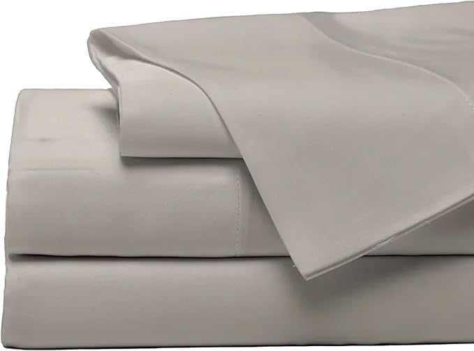 Cozy Earth Luxury Bed Sheet Set - 100% Viscose from Bamboo Fabric, Ultra-Soft & Breathable, Fits Regular & Deep Pocket Mattresses up to 20" - 4 Pieces Twin Sheet Set Dove Grey