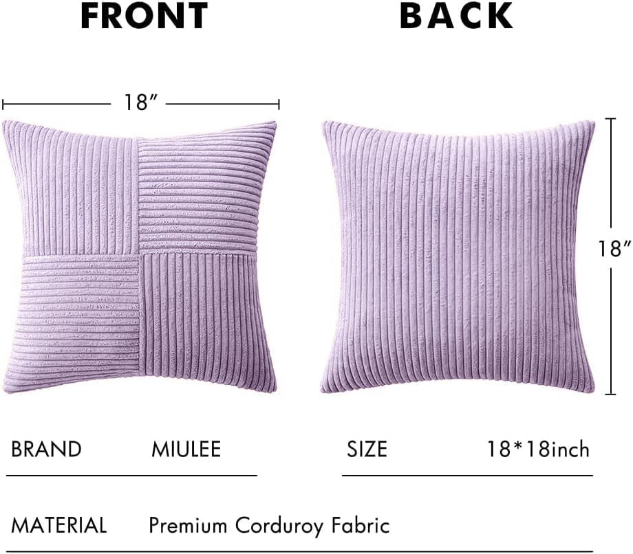 MIULEE Purple Decorative Throw Pillow Covers - Image 6