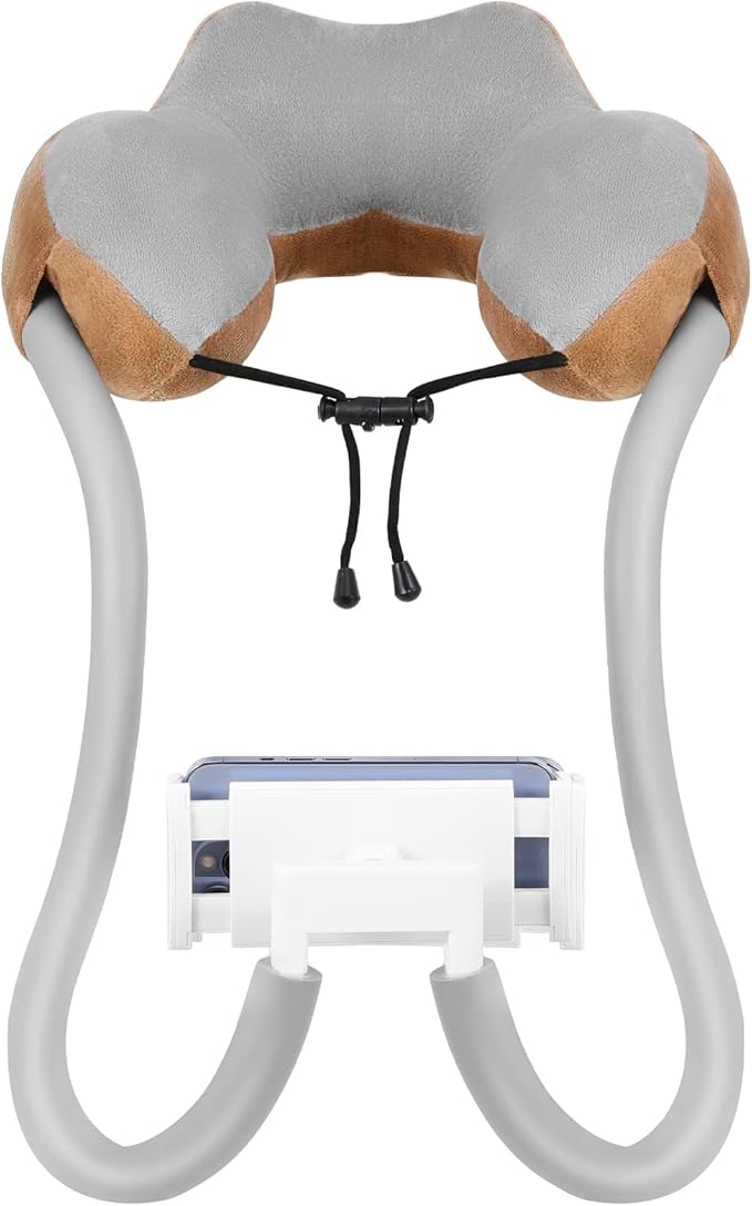 MoKo Neck Phone Holder, Lazy Gooseneck Phone Pillow Holder Bracket, 360° Rotate Phone Tablet Stand for 4"-11" Device, fits iPhone 16/Pro/Pro Max/Plus, iPhone 15/Pro/Pro Max/Plus, iPhone 14/Pro/Pro Max