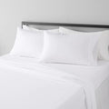 Amazon Basics Luxury, Ultra Soft, Breathable Lightweight Microfiber 4 Piece Bed Sheet Set with 14-Inch Deep Pockets, King, Bright White, Solid